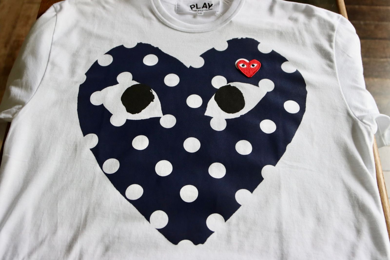 PLAY CDG POLKDOT HEART T-SHIRT プレイ コム デ ギャルソン