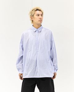グラフペーパー 26SS Seersucker Pullover Shirt(GU261-50445)BLUE☆4月4日(土)発売！