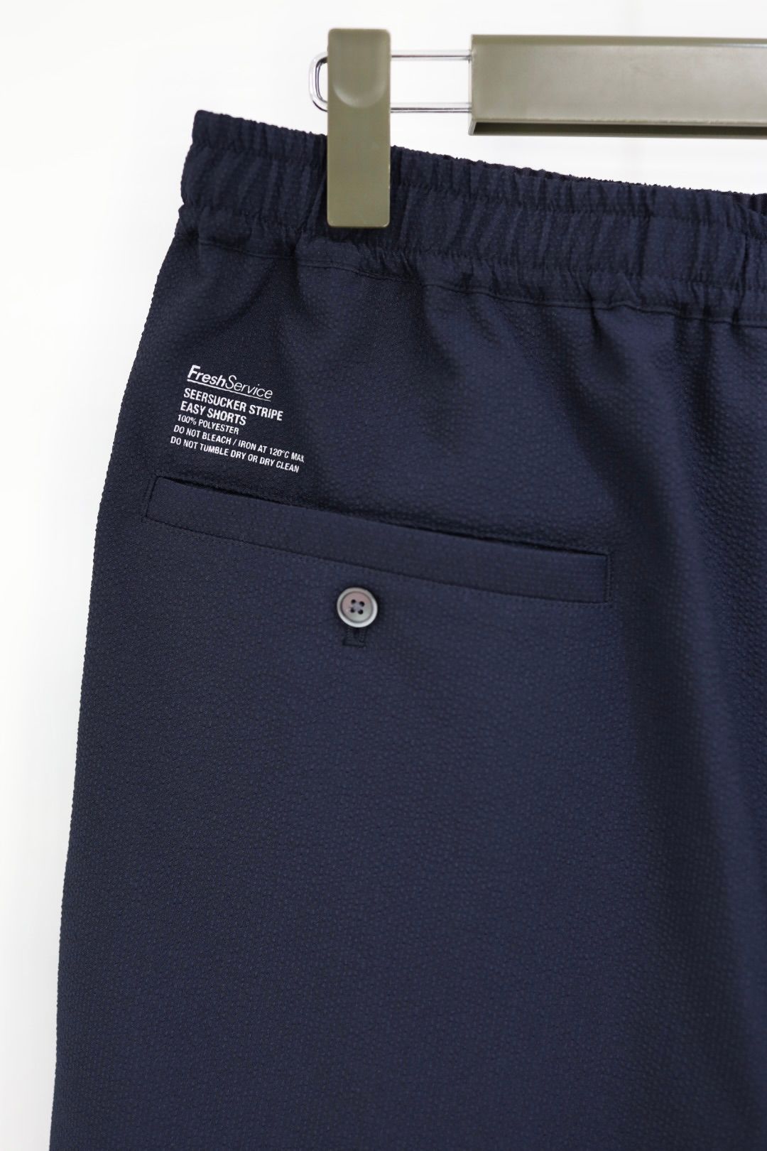 フレッシュサービス 26SS SEERSUCKER STRIPE EASY SHORTS(FSC262-40114)NAVY☆6月13日発売！