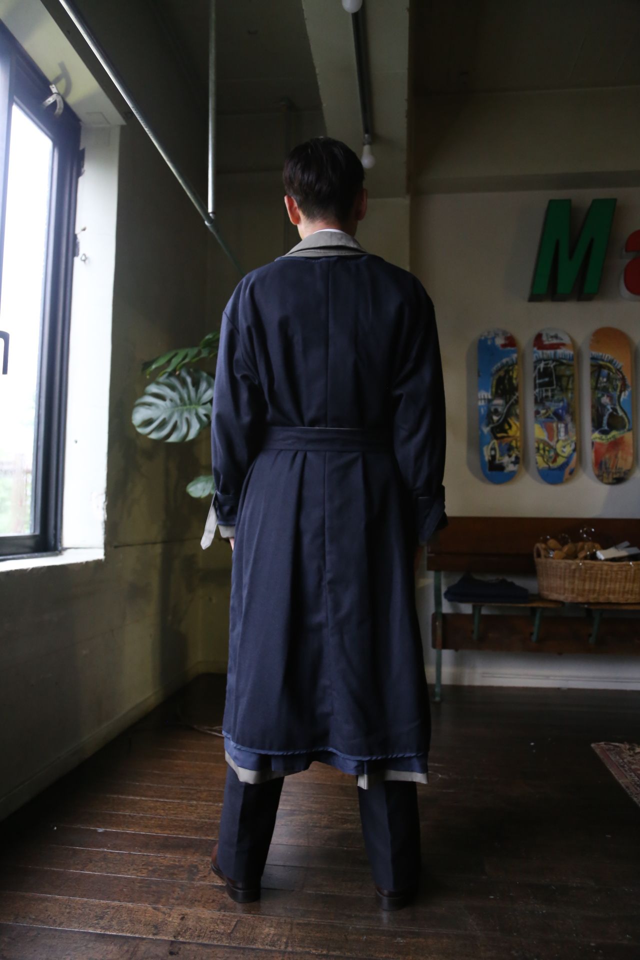 YOKE 21AW REVERSIBLE TRENCH COAT