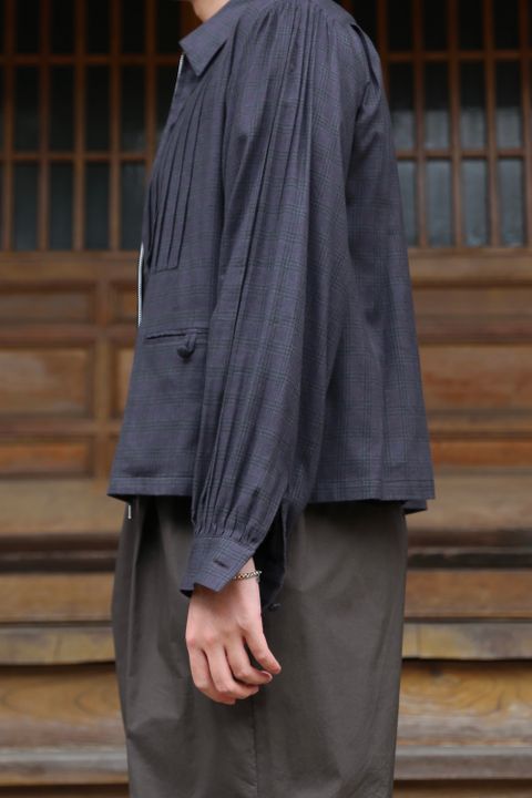 MATSUFUJI Flannel Check Pleats Jacket(M213-0301) style.2021.7.3.