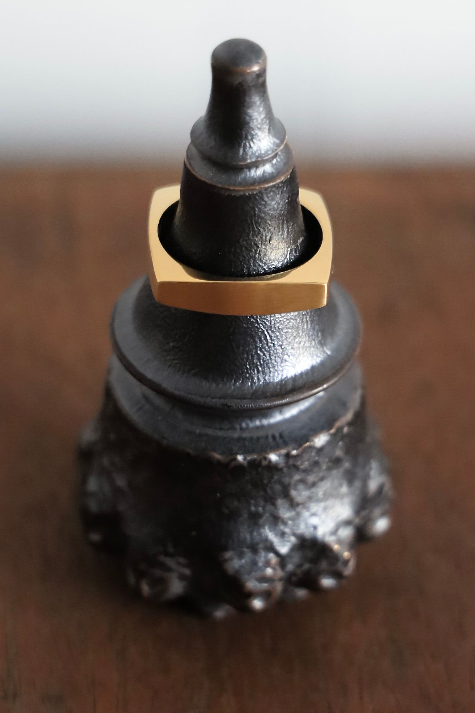 XOLO JEWELRY リング / Square 3D Ring with Hair Line-Gold-(XOR105G)☆8月7日発売！