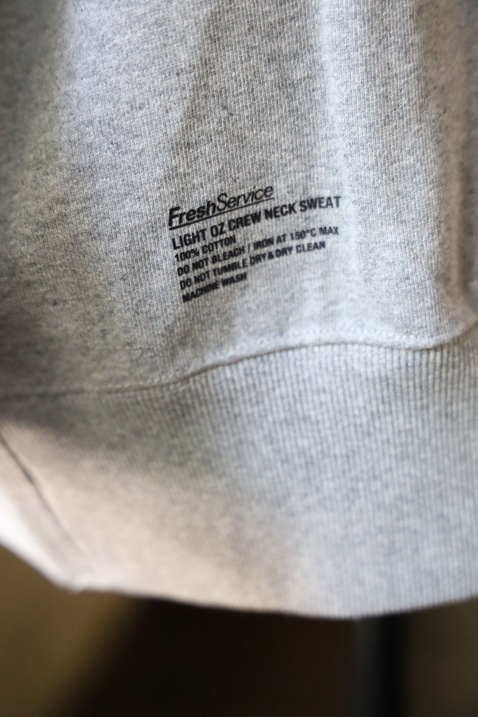 FreshService - フレッシュサービス LIGHT OZ CREW NECK SWEAT