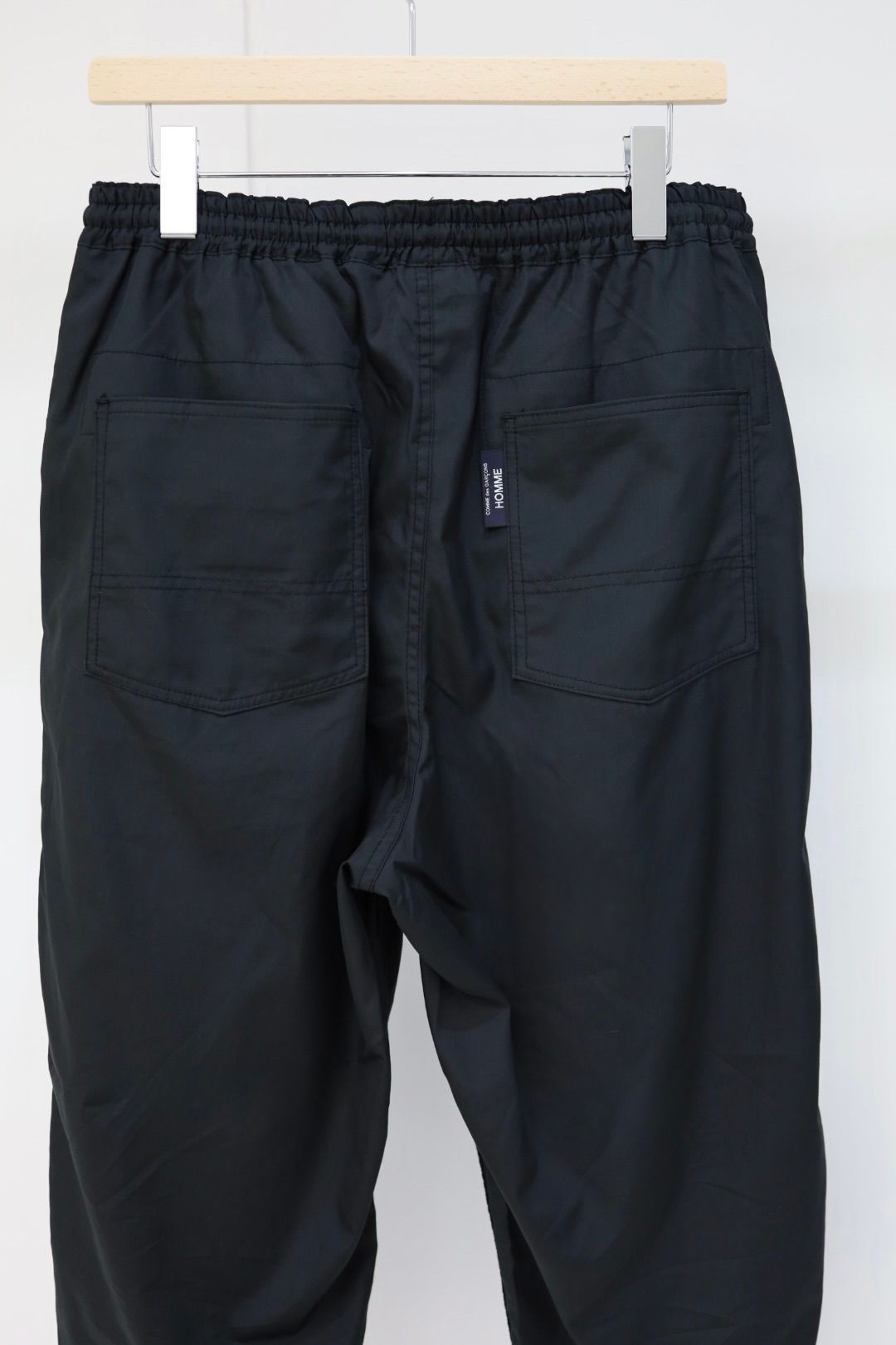 コムデギャルソンオム26SS 綿ブロード ベイカーパンツ(HQ-P103-051)BLACK★4月3日(金)発売！