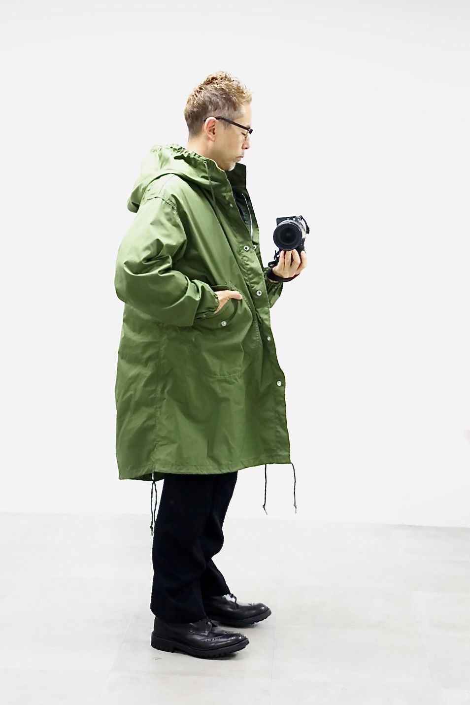 COMME des GARCONS HOMME 26FW リバーシブルモッズコートスタイル