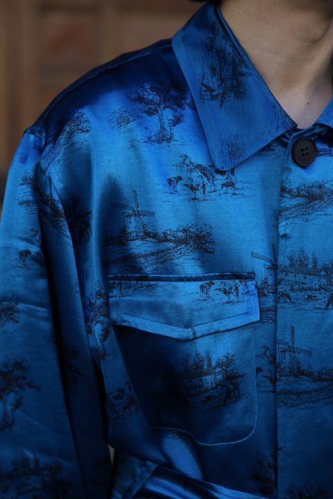 MATSUFUJI DAYDREAM Prinnted Jacket(M211-0102) style. 2021.05.08.