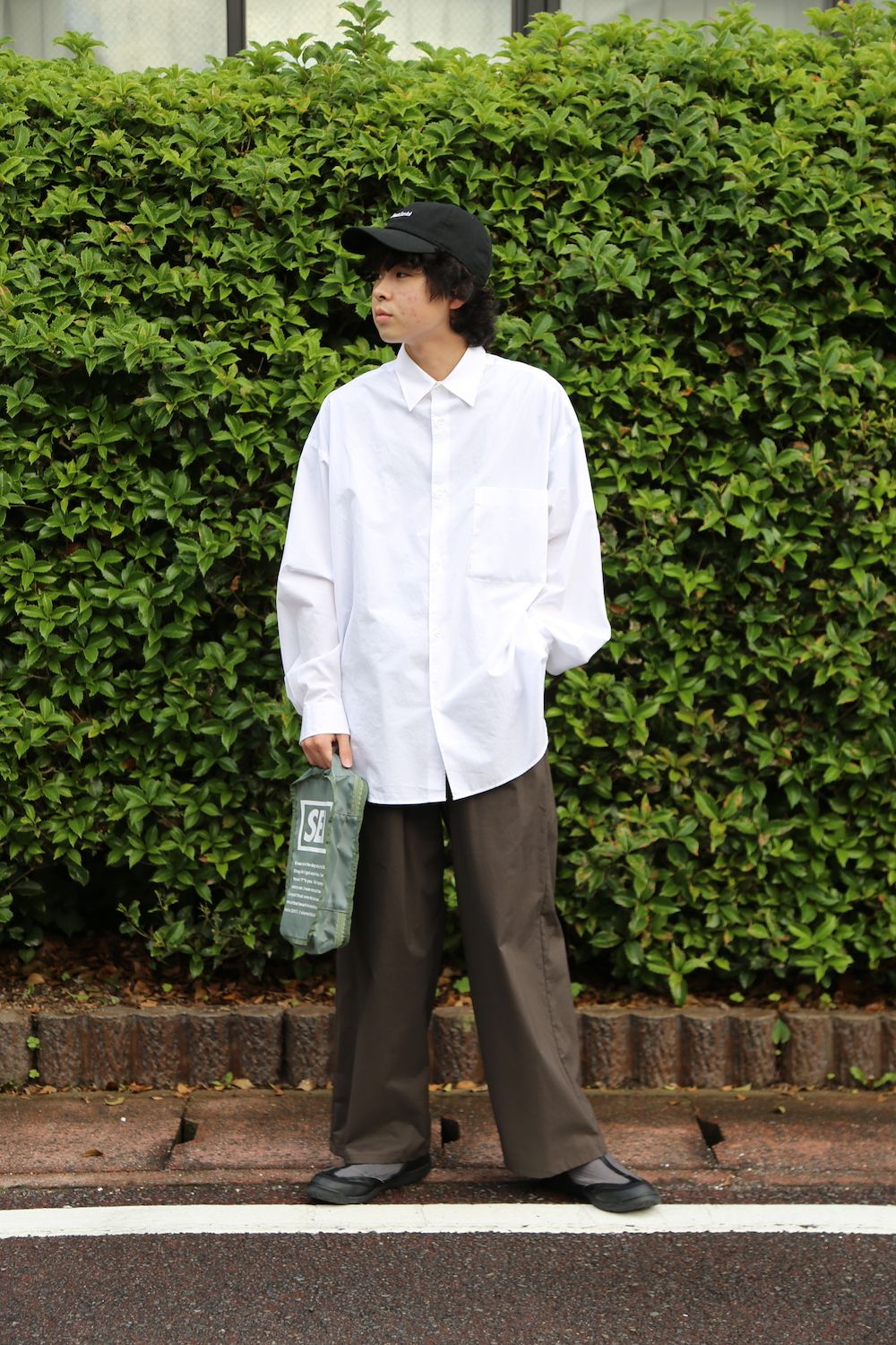 graphpaper Broad Oversized L/S Shirt | hartwellspremium.com