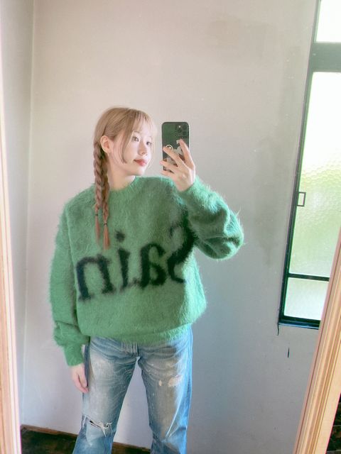 セントマイケル23AW 新作モヘアニット style.2023.10.19
