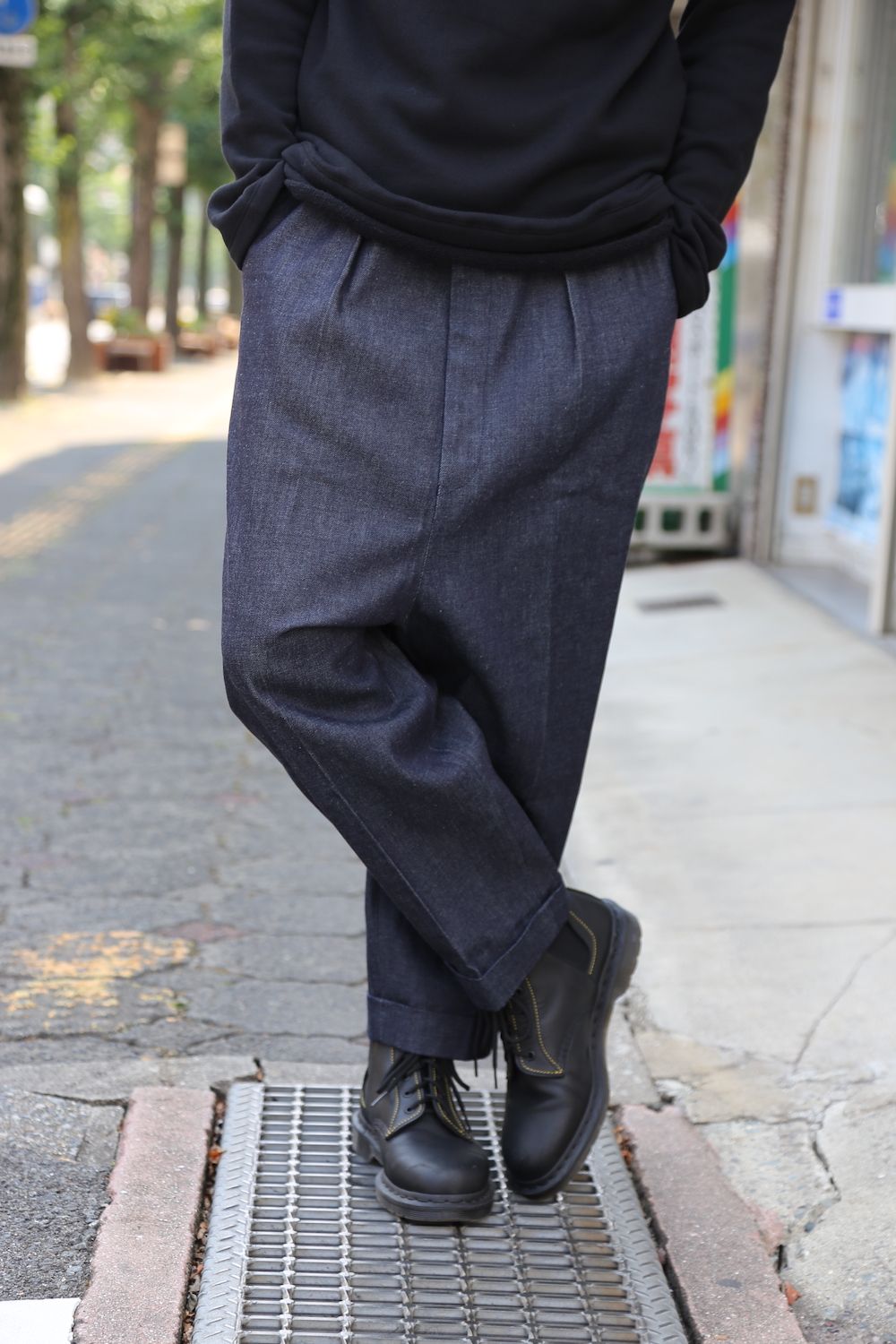 yohji yamamoto RE長袖フードパーカ"BLACK"Style.2020.8.21.