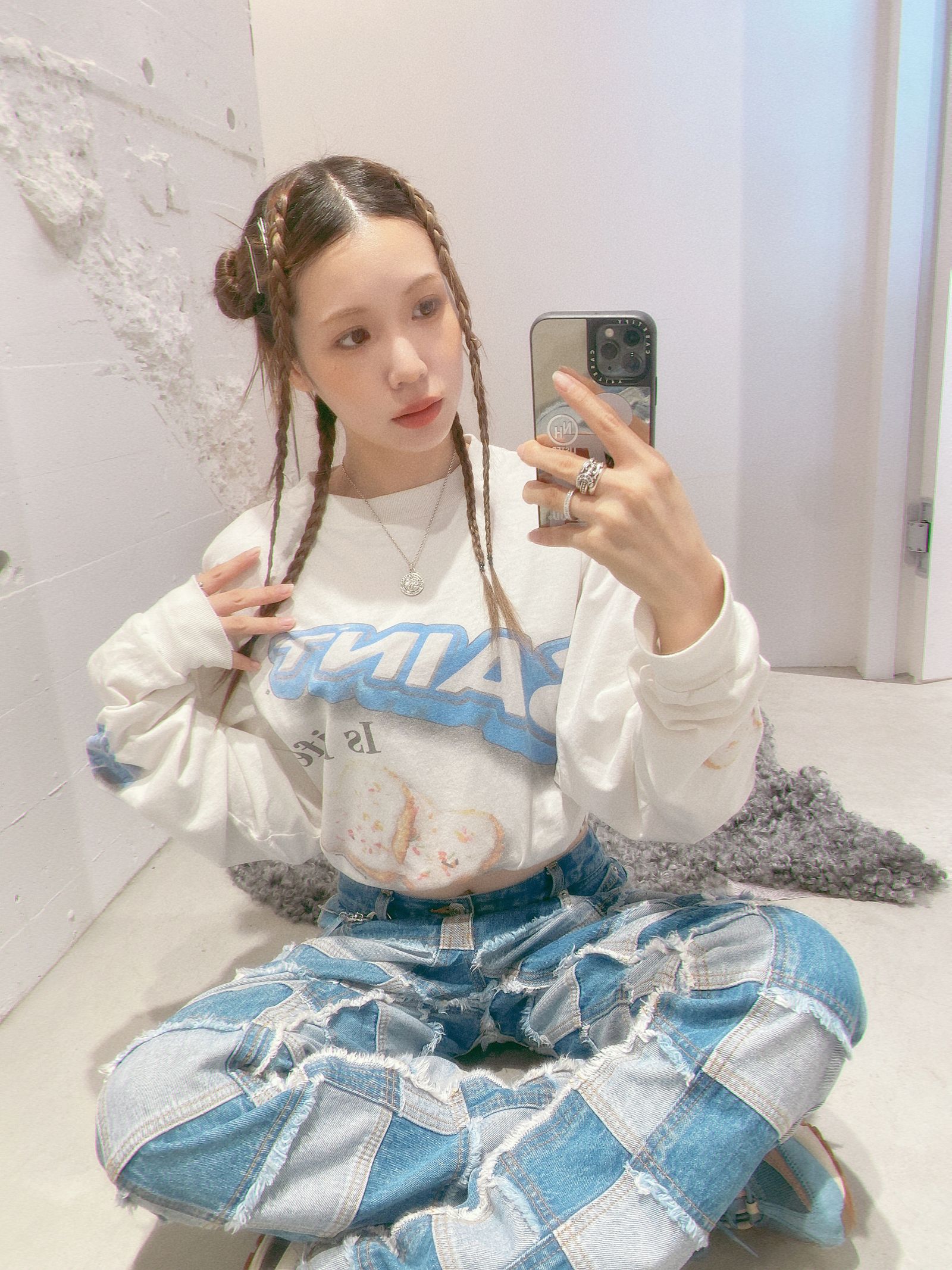 セントマイケル HEART CKIE LS TEE style.2024.8.22