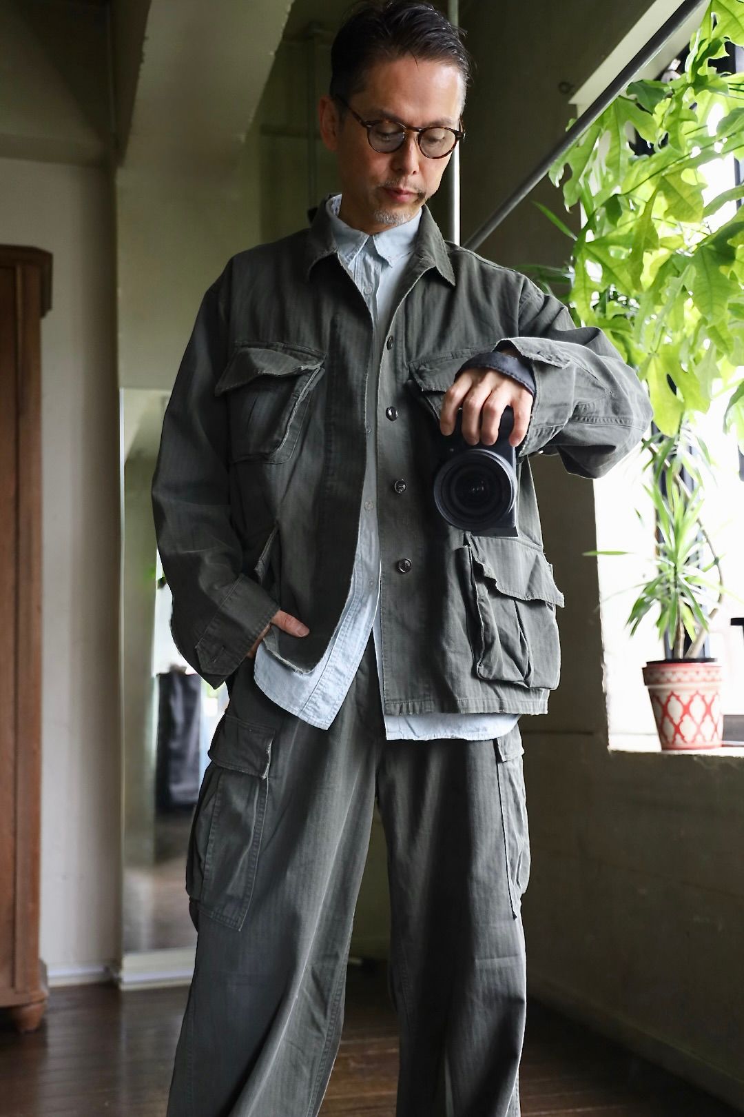 アプレッセ 2025 STYLE2  ジャケット Vintage US Army Jungle Fatigue Jacket(25AAP-01-57)OLIVE☆7月26日(土)発売！