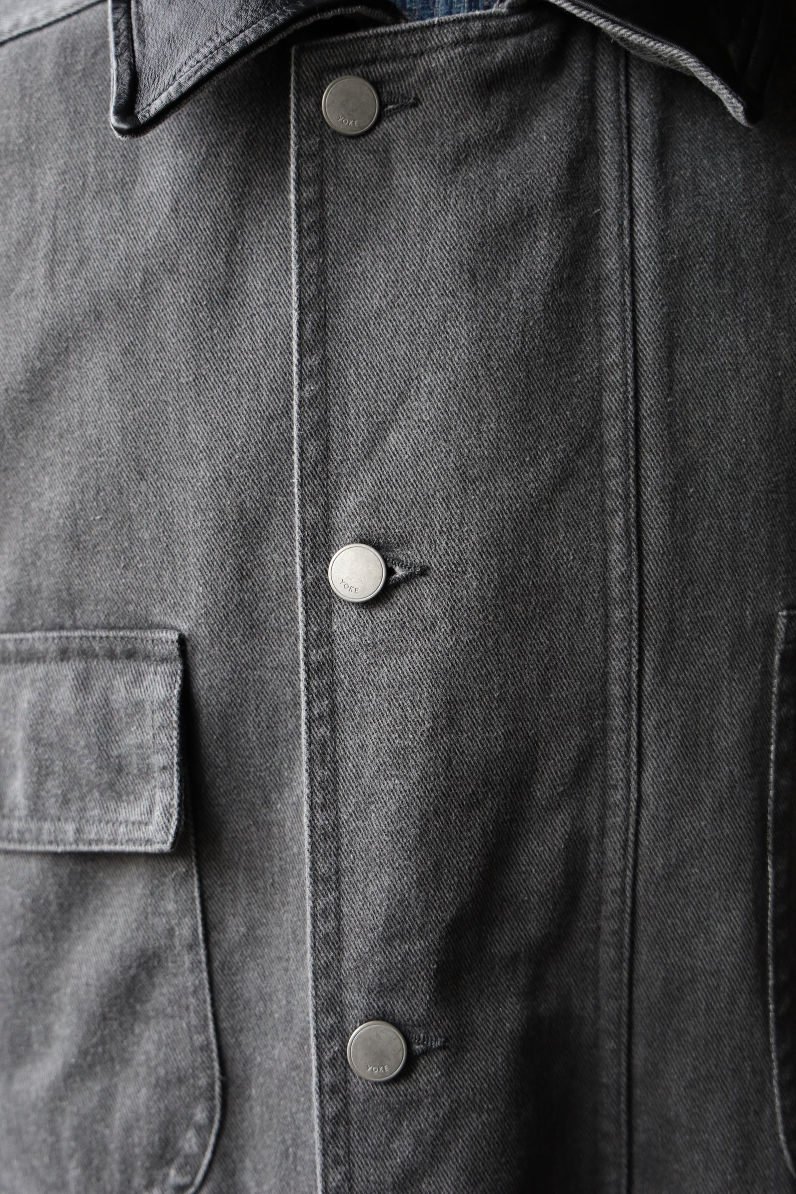 ヨーク25SS カバーオールCOTTON CUT-OFF COVERALL JACKET(YK25SS0925B)GRAY