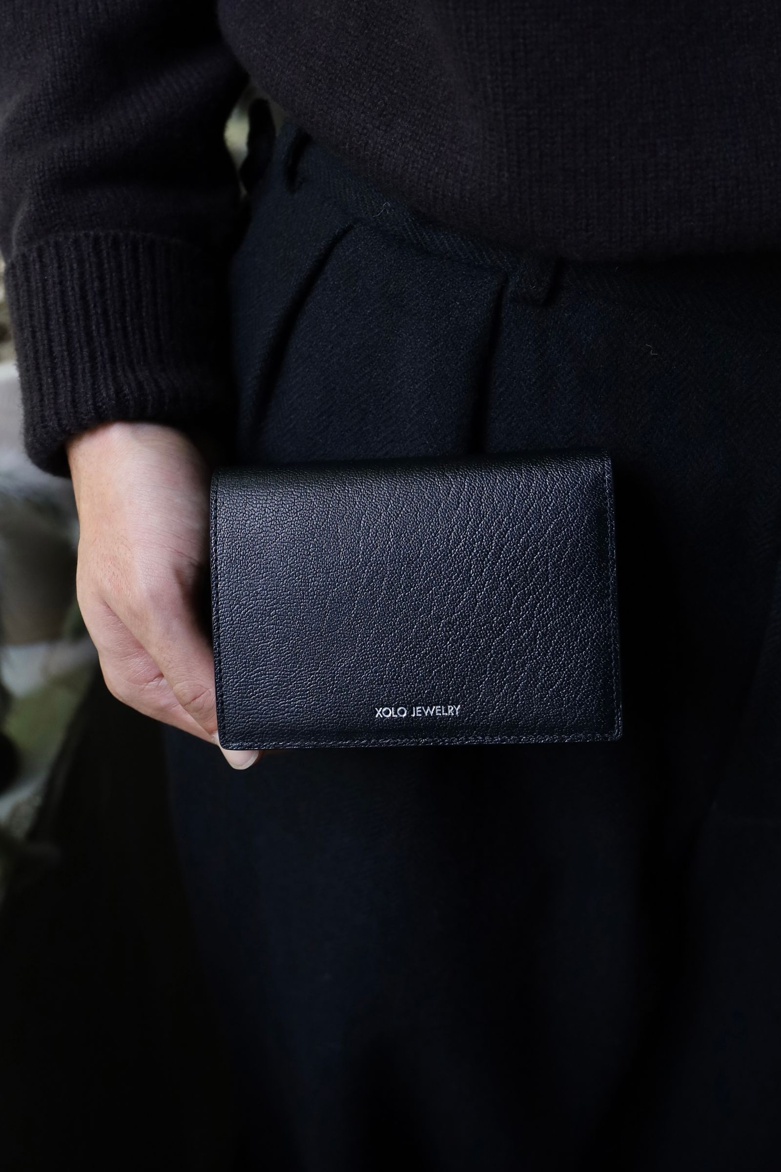 XOLO JEWELRY ショロジュエリー / Bilfold Wallet (XOWC003BLK) BLACK