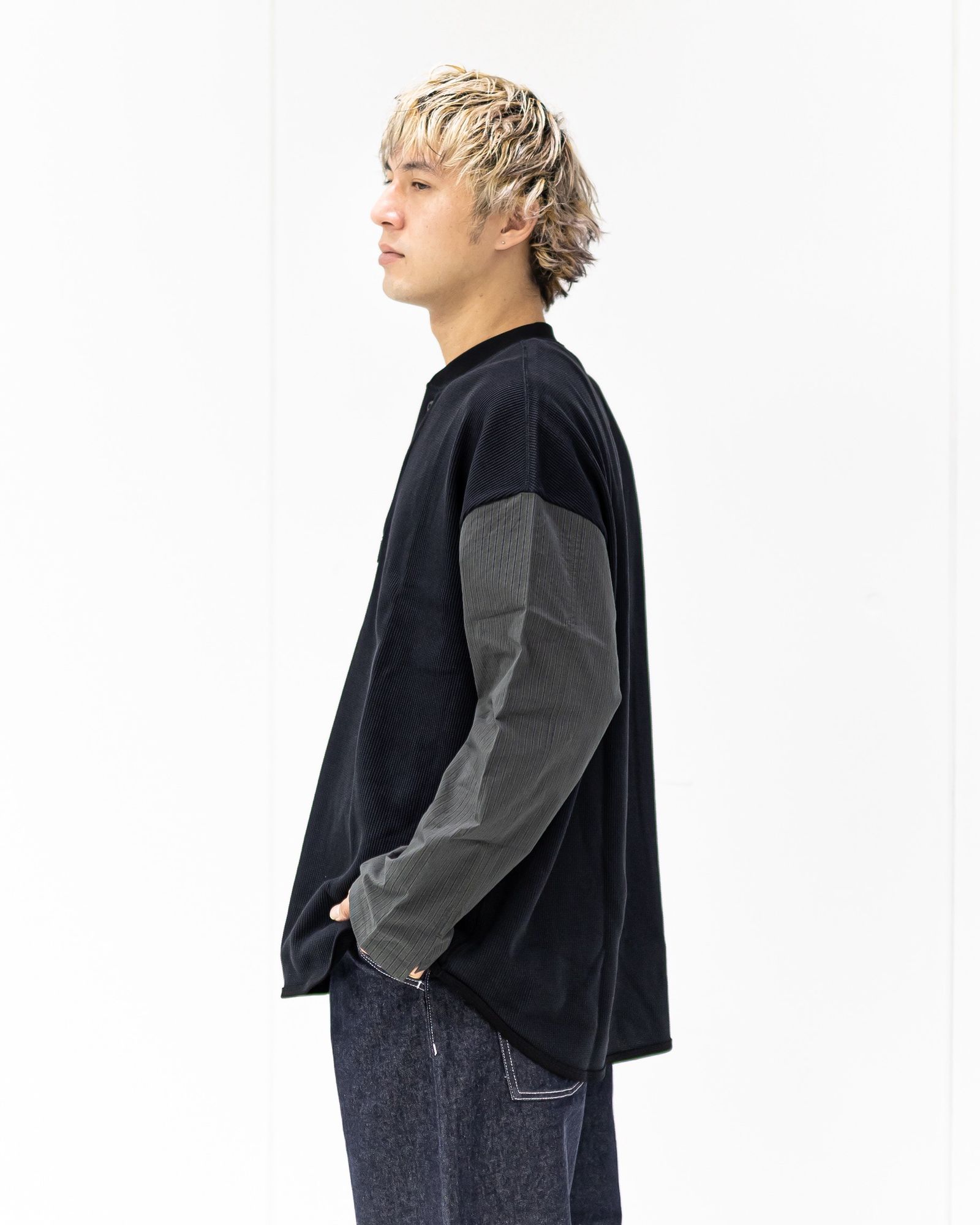 コムデギャルソンオム 綿ワッフルヘンリーネックロンT 3月7日(土)新作発売！