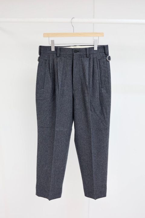 コムデギャルソンオム25FW ウールフラノパンツ(HP-P035-051)CHARCOAL☆11月1日(土)発売!
