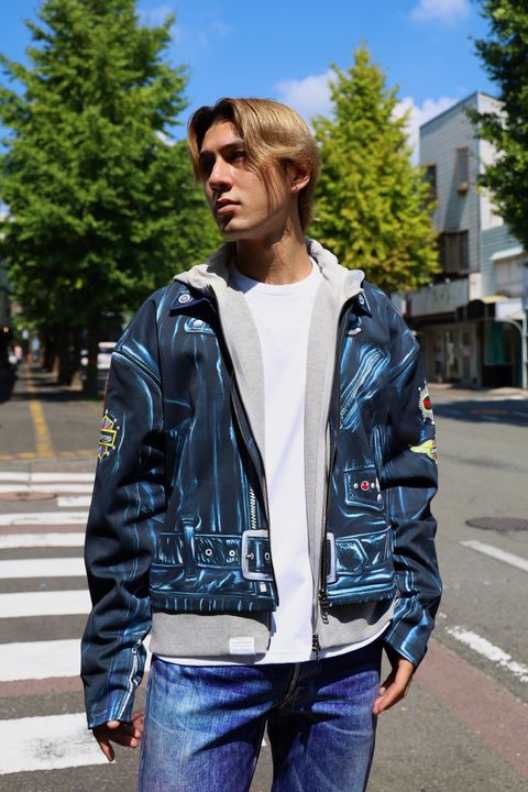 TALKING ABOUT THE ABSTRACTION 絵画PRINT LAYERED PARKA スタイル