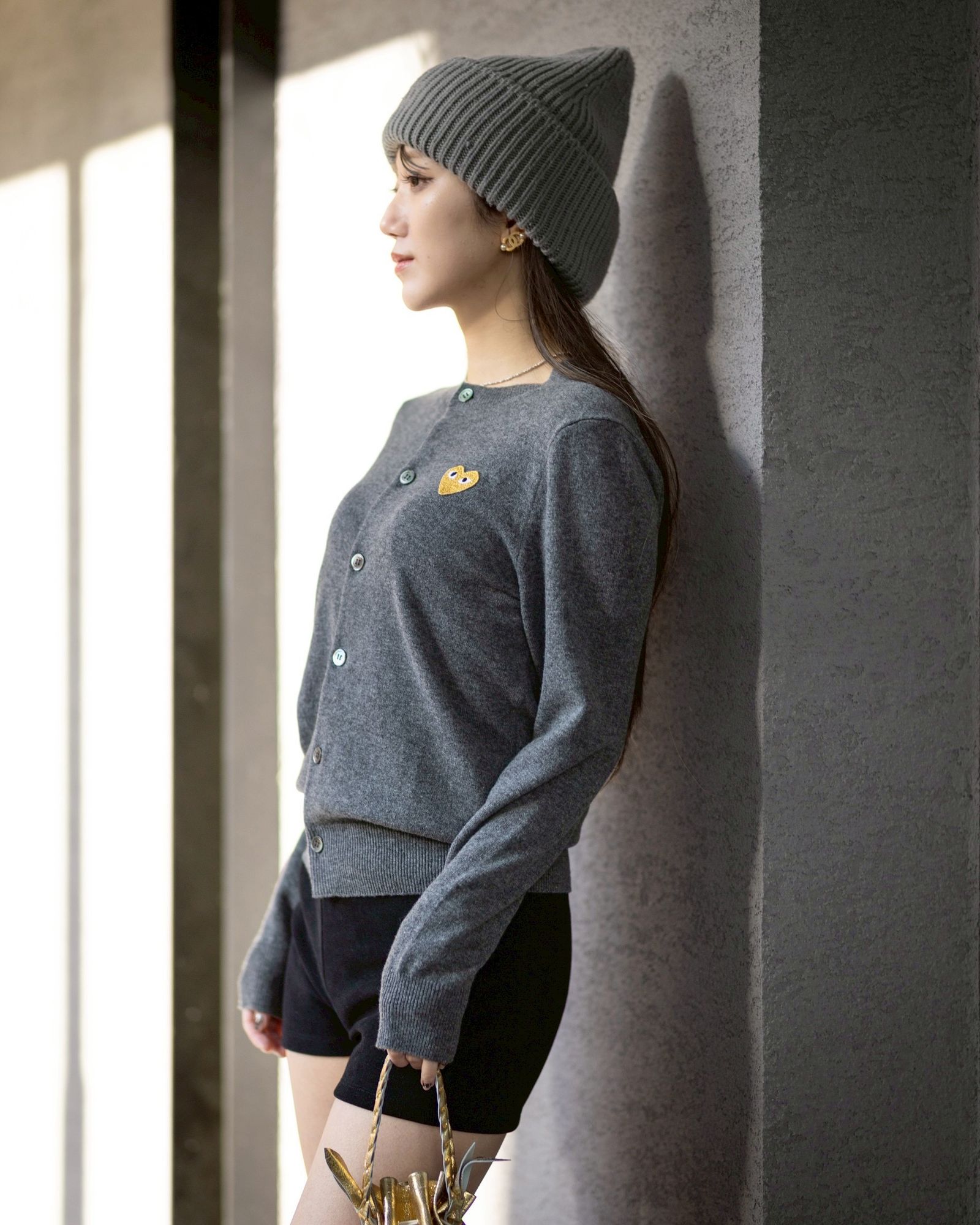 PLAY COMME des GARCONS  ROUND NECK CARDIGAN style.2025.12.13