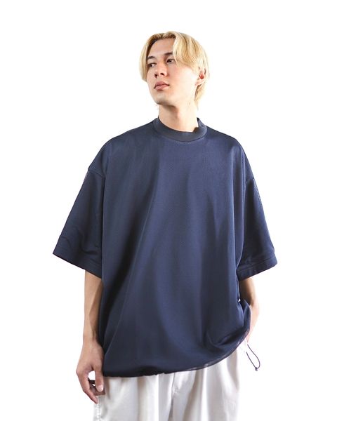 イズネス 24SS BALLOON DOUBLE LAYERED MESH SHORT SLEEVE T-SHIRT style 2024.4.13