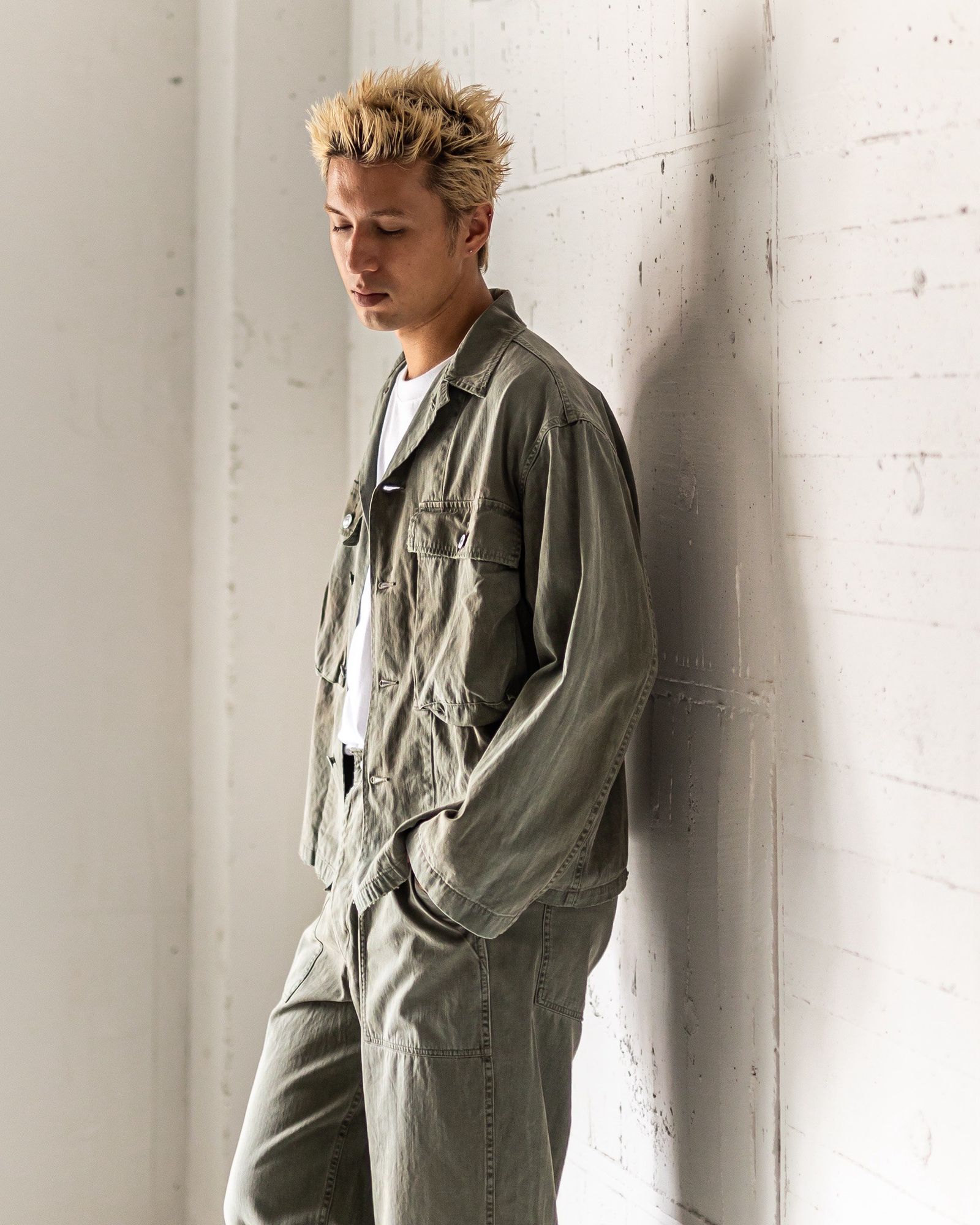 A.PRESSE Vintage WW2 US Army Utility Jacket スタイル