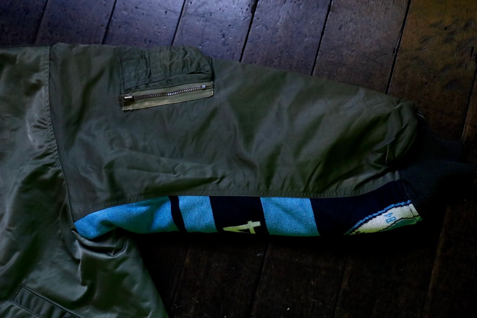セントマイケル24AW DAMEGE MA-1 (SM-YS1-0000-064)KHAKI