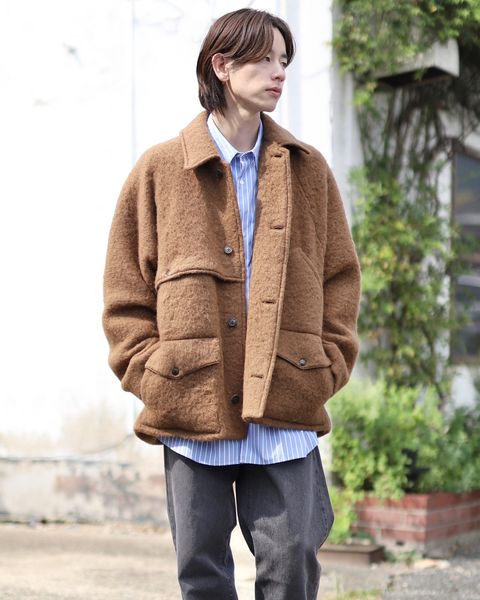 blurhms ブラームス 23FW Wool Shaggy Cruiser Jacketスタイル