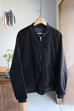 A.PRESSE Vintage US NAVY Souvenir Velour Jacketスタイル