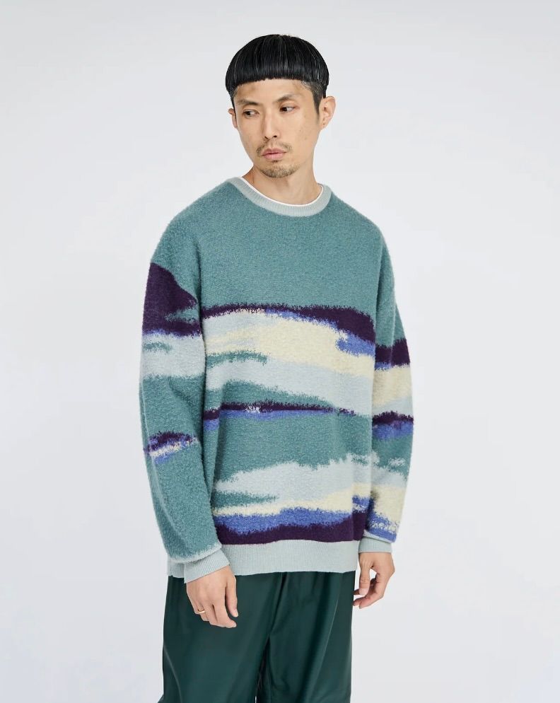 Graphpaper - 【23AW】Graphpaper Jacquard Crew Neck Knitの+