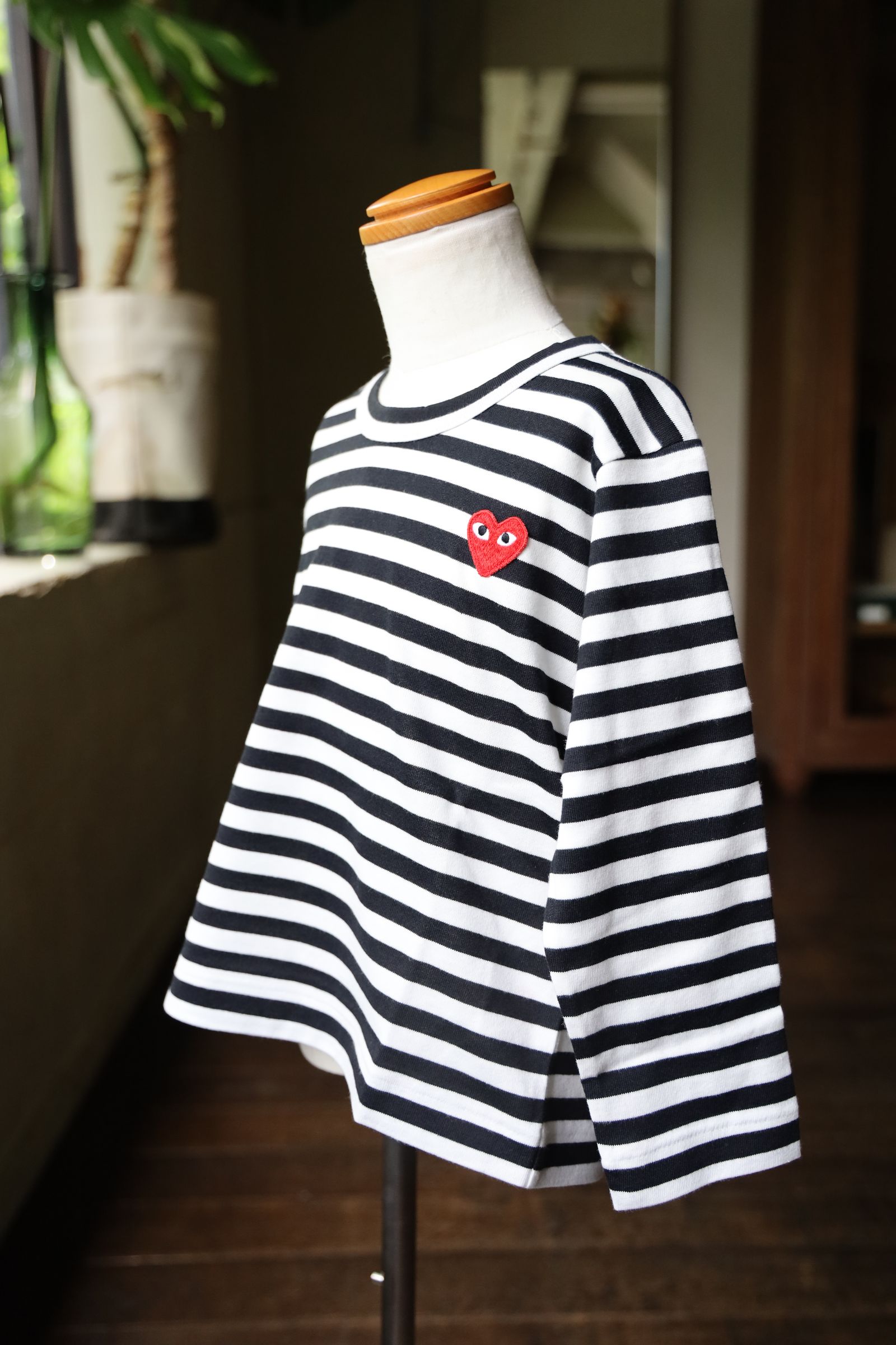 PLAY STRIPED Tシャツ キッズ(AX-T663-100) BLACK *KIDSサイズ
