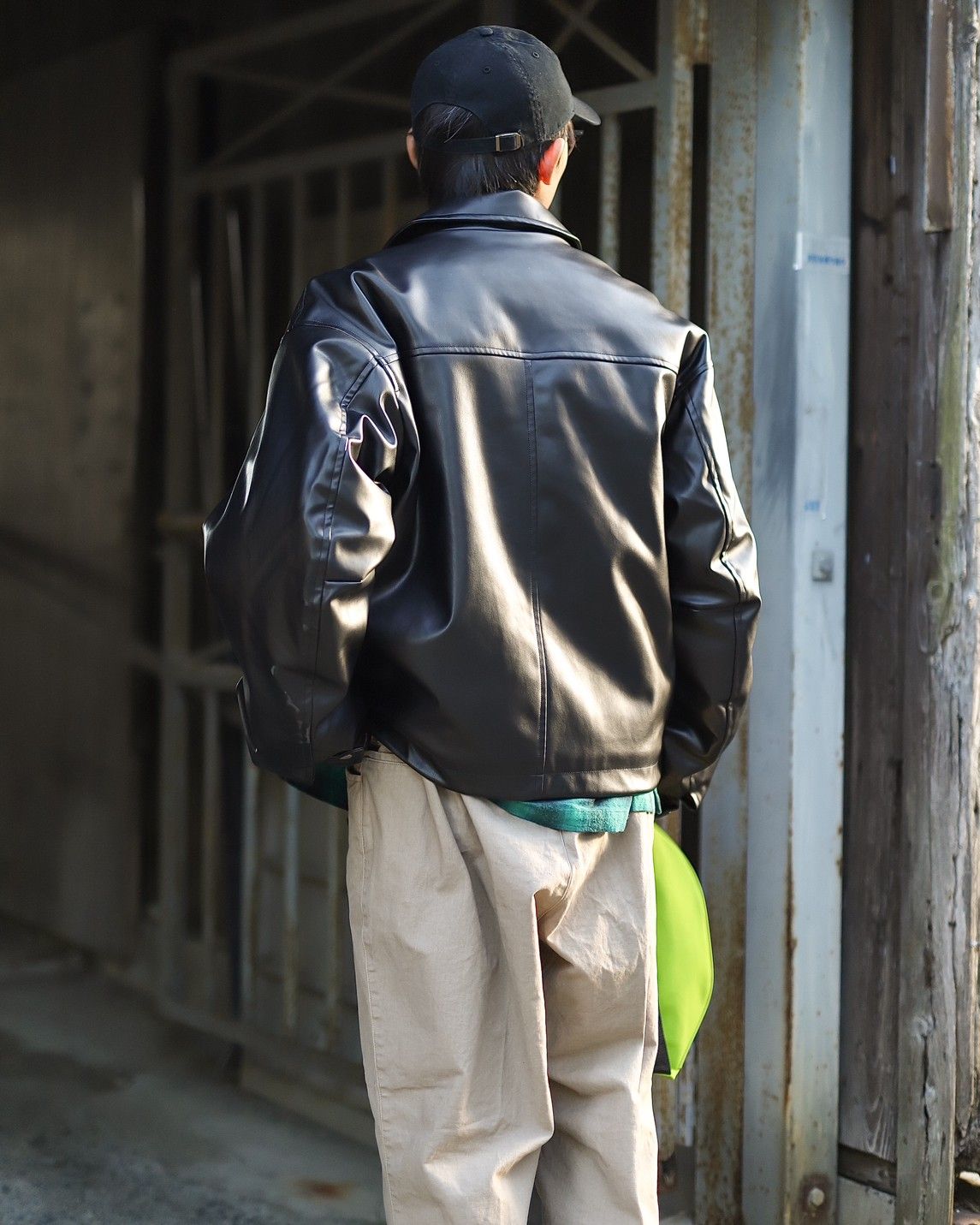 SEDAN ALL-PURPOSE Synthetic Leather Sports Jacketスタイル