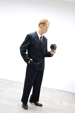 A.PRESSE 2026 STYLE2  Wool Double Breasted Jacketスタイル