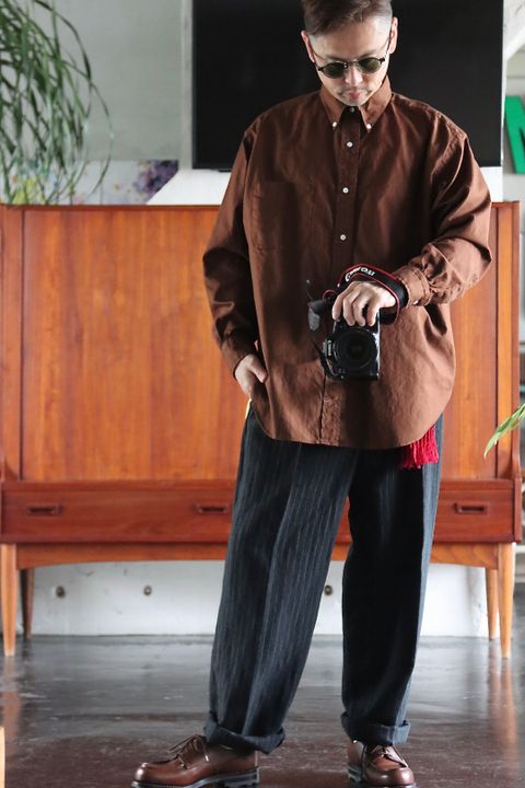A.PRESSE BD Oxford Shirt(22SAP-02-05H)BROWN style