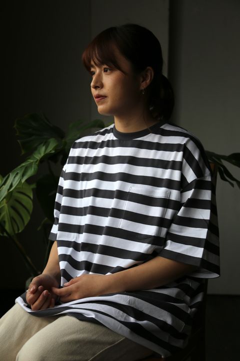 Graphpapaer Border S/S Pocket Tee style.2021.3.6.
