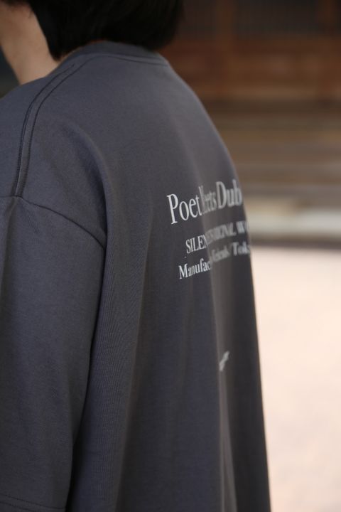 Graphpaper POET MEETS DUBWISE for Graphpaper Oversized Tee “WORDS AND SILENCE” style.2021.4.17.