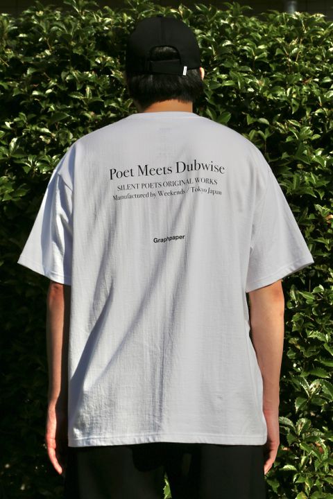 Graphpaper POET MEETS DUBWISE for Graphpaper Oversized Tee “WORDS AND SILENCE” style.2021.6.20