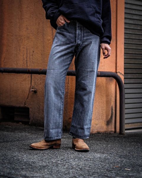 グラフペーパー Selvage Denim Five Pocket Wide Straight Pants(LIGHT FADE BLACK) 1月18日(土)新作発売！