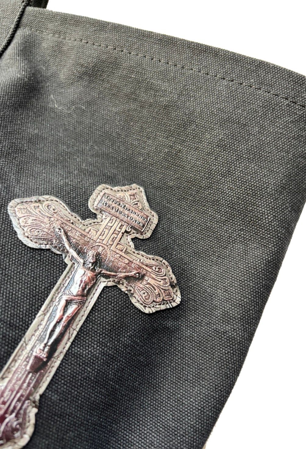 トーキングアバウト ジ アブストラクション 25AW CROSS TOTE BAG L (2526AW-AC-008)BLACK☆新作発売！