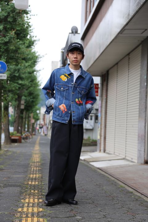 doublet FOOD HAND-PAINTED DENIM JACKET"L.BLUE"Style.2020.8.23.