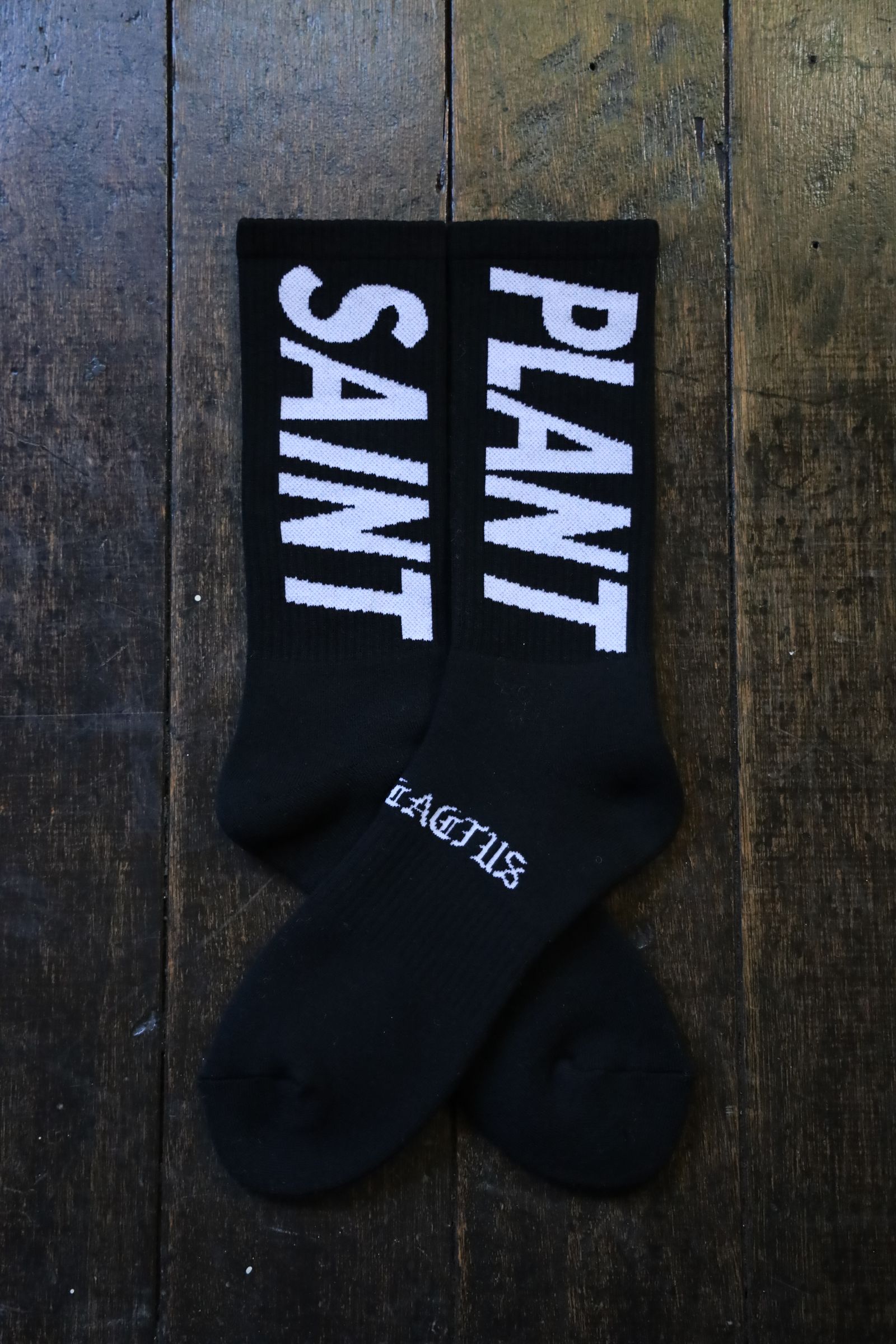 セントマイケル24AW SNT PLANT CP_SOCKS(SM-YS1-0000-C14)BLACK
