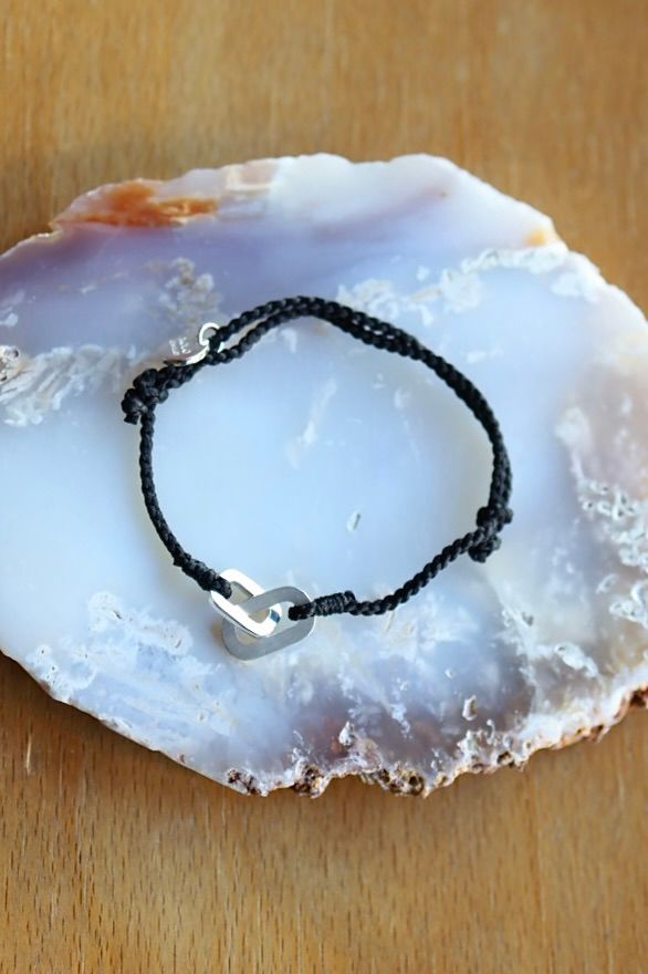 XOLO JEWELRY ショロジュエリー / Connect with Hair Line Link Silk Code Bracelet (XOCB006)BLACK☆11月15日(土)発売！