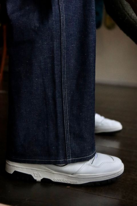 A.PRESSE Military Denim Trousersスタイル