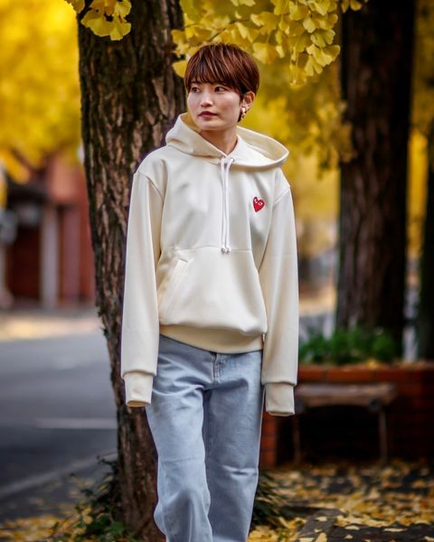 PLAY COMME des GARCONS 新作ワンポイントパーカー style.2024.12.6