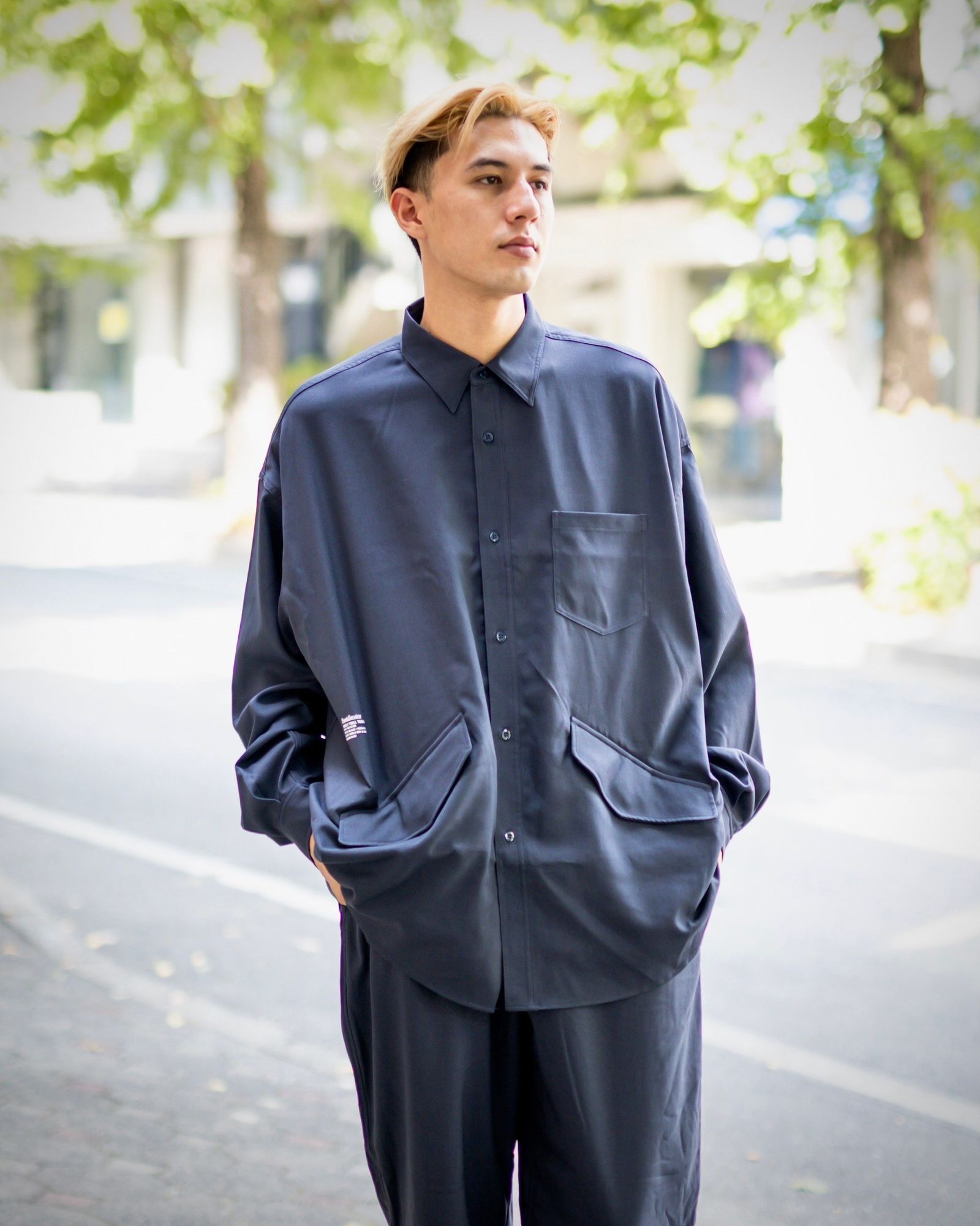 FreshService WOOLY TWILL TECH SHIRT(NAVY)9月28日(土)新作初売！ | 5453 | mark