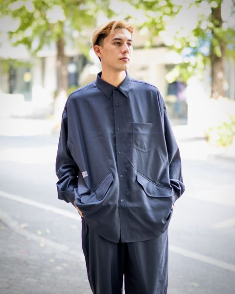 FreshService WOOLY TWILL TECH SHIRT(NAVY)9月28日(土)新作初売！