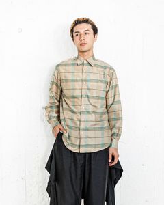 ヨーク25SS シャツPLAID REGULAR COLLAR SHIRT(YK25SS0944SH)BEIGE