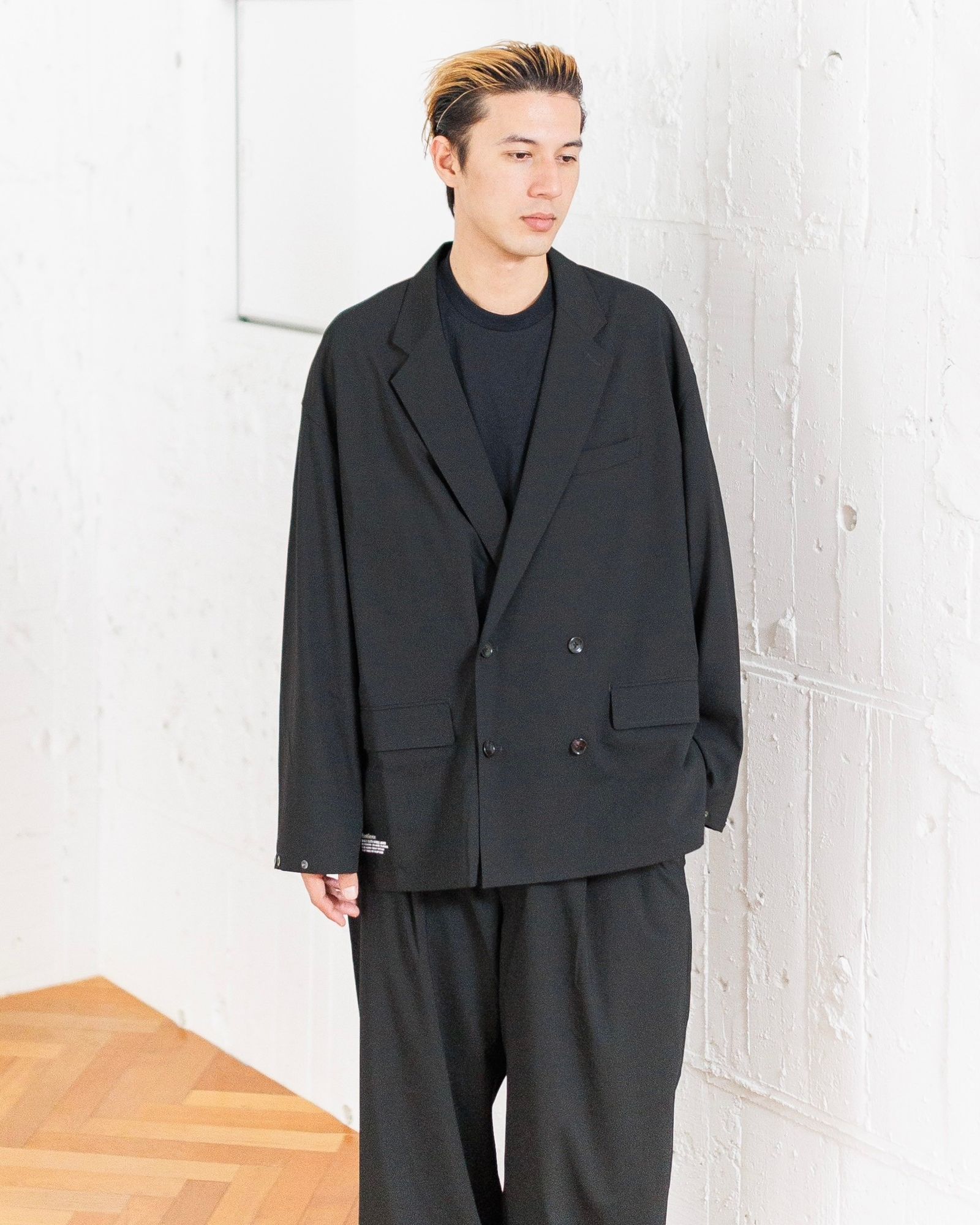 フレッシュサービス WOOLY CLOTH DOUBLE JACKET(FSC251-20106)BLACK