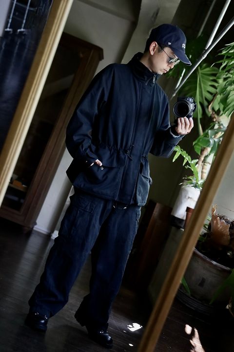 A.PRESSE Silk Ripstop Royal Canadian Air Force Jacketスタイル.2024.8.24.
