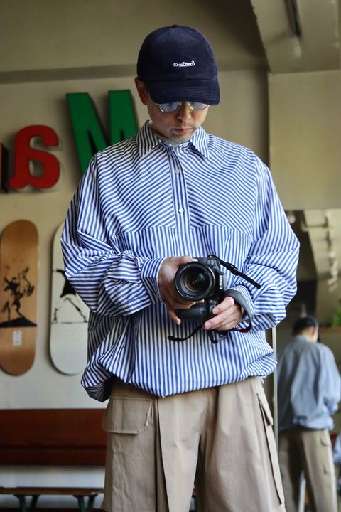 FreshService CORPORATE STRIPE ANORAK SHIRTスタイル.11.1.
