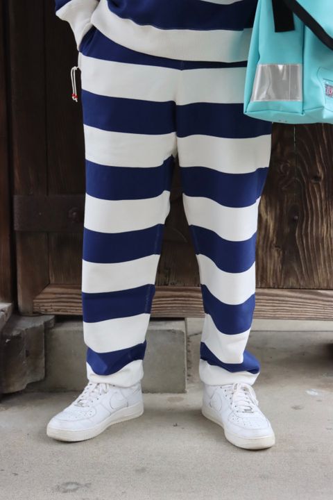 UNIVERSAL PRODUCTS 新作GIMME FIVE HALF ZIP BORDER SWEAT style.2022.1.23