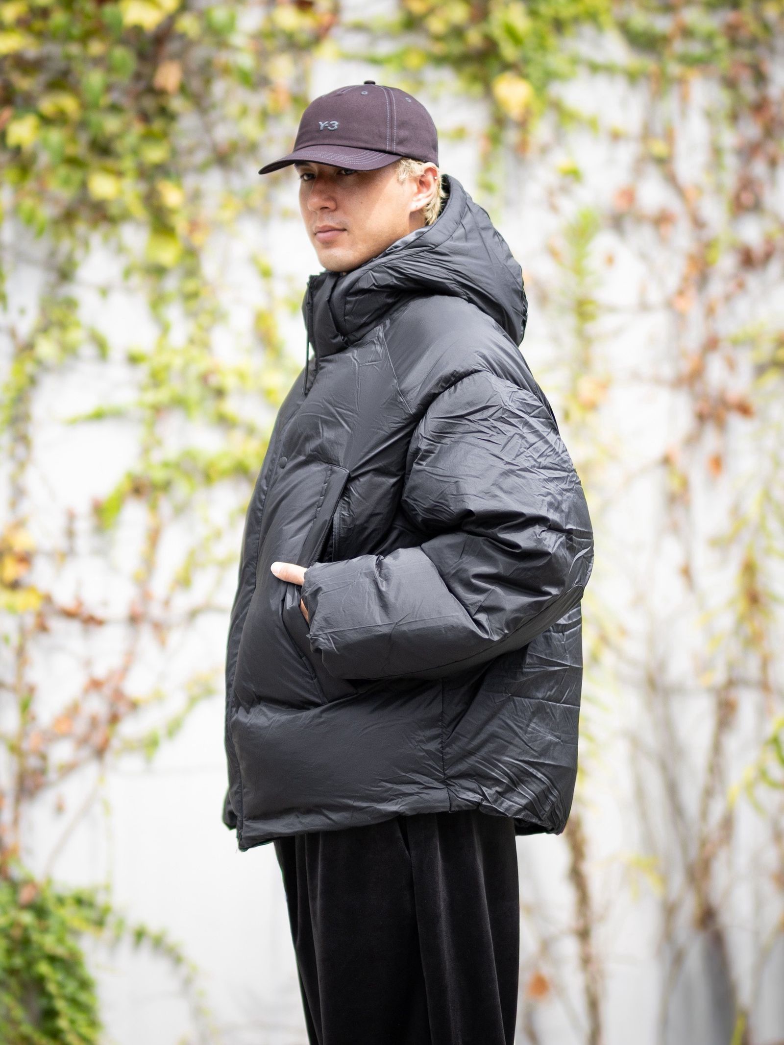 ワイスリー Y-3 HOODED PUFFER JACKET(KT1530)BLACK☆新作発売！