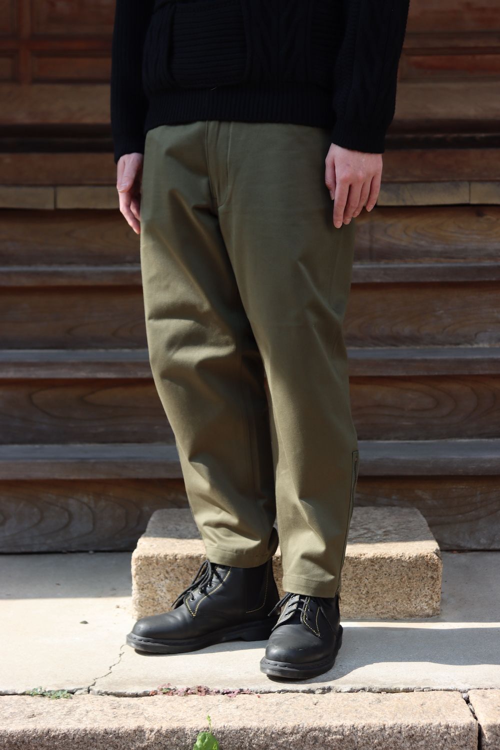 YOKE CROSSING CABLE CREW NECK KNIT(YK21AW0288S) style.2021.10.9